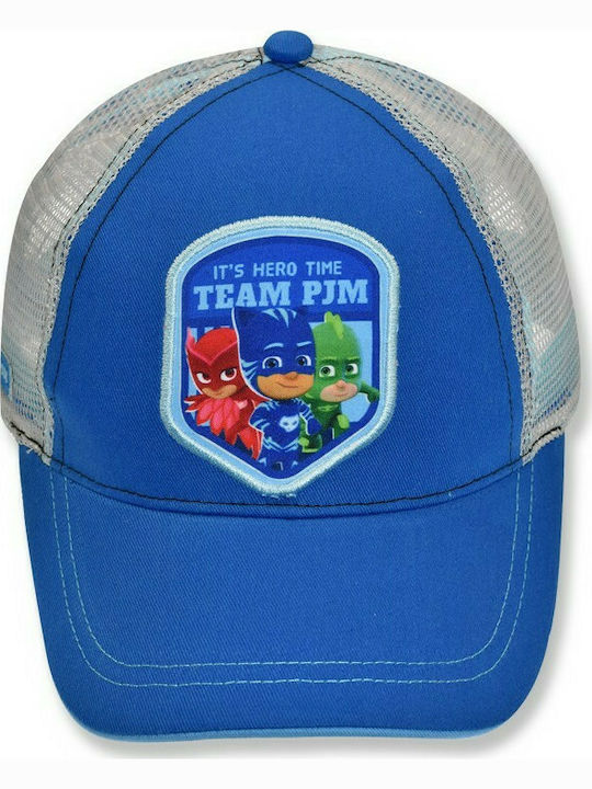 Stamion Παιδικό Καπέλο Jockey Υφασμάτινο PJ Masks Μπλε