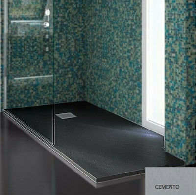 Karag Square Artificial Stone Shower Cemento Pietra 90x90x2.5cm