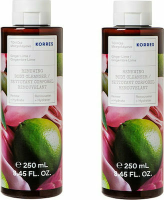 Korres Ginger Lime Bubble Βath 2x250ml