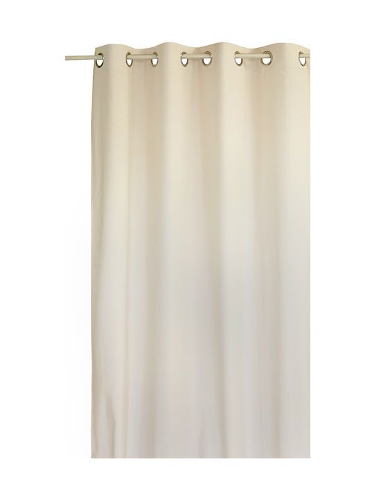 Decocraft Perdea Cu Capse Basic Ecru 140x260 cm