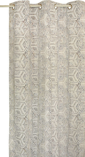 Decocraft Geometric με Τρέσα Γκρί 140x260εκ.