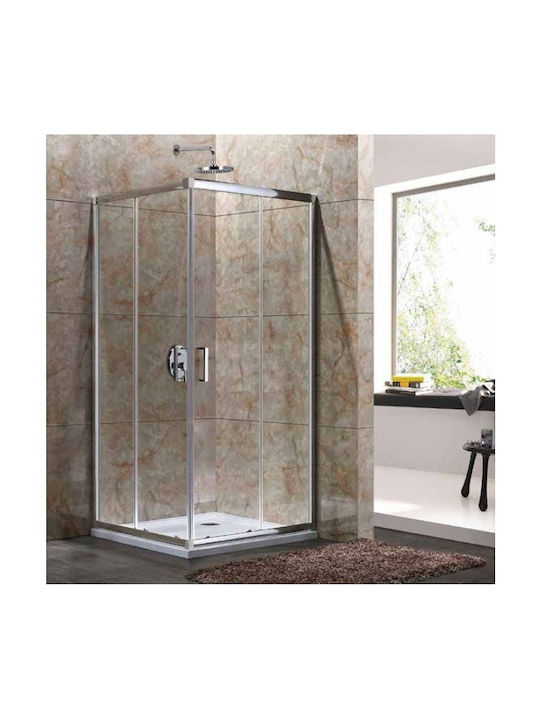 Aquarelle Oia 10 Cabin for Shower with Sliding Door 70x100x180cm Clear Glass