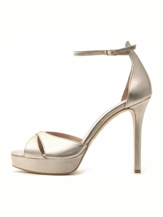 Mourtzi Leder Sandalen Bronze