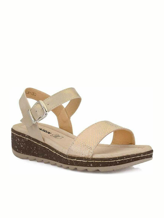 Antrin Arsena Women's Platform Shoes Beige
