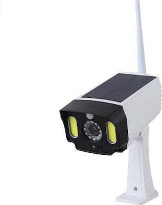 T-28 Solar Dummy Surveillance Bullet Camera with LED Lighting White