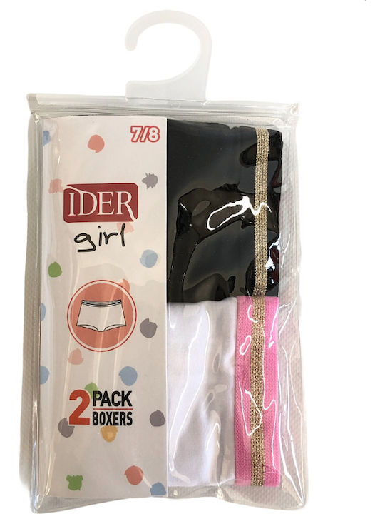 IDER Kids' Set with Boxers White, Black 2pcs