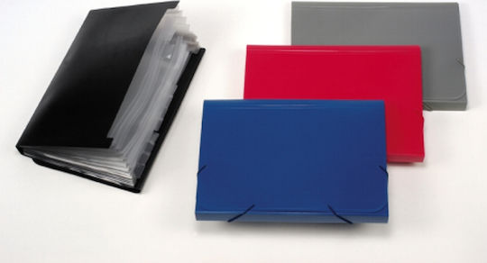 Black Red Clipboard Flexible Accordion for Paper A4 Gray 1pcs