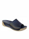 Safe Step KA90406 Anatomic Women's Leather Platform Wedge Sandals Blue