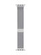 Crong Milano Stainless Steel Premium Λουράκι Μεταλλικό Ασημί (Apple Watch 42/44mm)