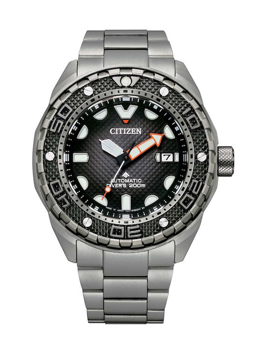 Citizen Promaster Mechanical Watch Automatic with Silver Metal Bracelet