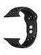 Crong Duo Sport Strap Silicone with Pin Black (Apple Watch 38/40/41/42mm) CRG-40DSB-BLK