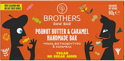 Brothers Healthy Food Μπάρα Raw με Φιστικοβούτυρο & Καραμέλα Χωρίς Προσθήκη Ζάχαρης 60gr