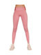 Sports leggings in pink color Lycra