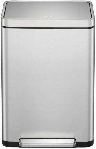 Eko Inox Silver 40lt Waste Bin Eko Inox Silver 40lt Waste Bin