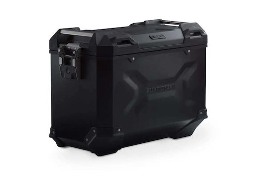 SW-Motech Trax Adv Geantă Laterală Moto Stângă Din Aluminiu Geantă Laterală Din Aluminiu Stângă Argintiu 45lt În Culoare Neagră