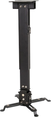Comtevision Projektorhalterung Decke CM01 mit maximaler Belastung von 15kg Schwarz
