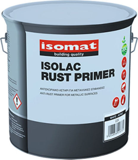 Isomat Isolac Rust Primer Grundierung Korrosionsschutzgrundierung für metallische Oberflächen Kaffee Geeignet für Metall 0.75Es