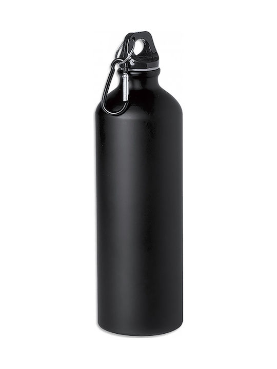 Albainox Barbaric Παγούρι Αλουμινίου 800ml Μαύρο
