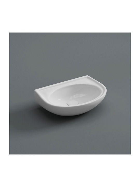 Soncera Noel Wall Mounted Wall-mounted Sink Porcelain 37.5x26.5x16cm White