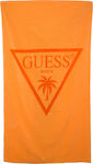 Guess M Beach Πετσέτα Θαλάσσης Πορτοκαλί 180x100εκ.