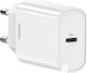 Remax Φορτιστής Χωρίς Καλώδιο με Θύρα USB-C 20W Λευκός (RP-U70)