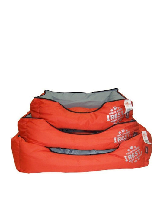 Pet Interest Rectangular Sofa Dog Bed Red 55x43cm