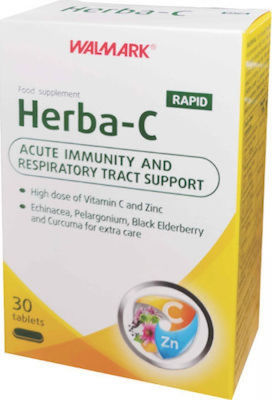 VivaPharm Herba-C Rapid Supplement for Immune Support 30 tabs