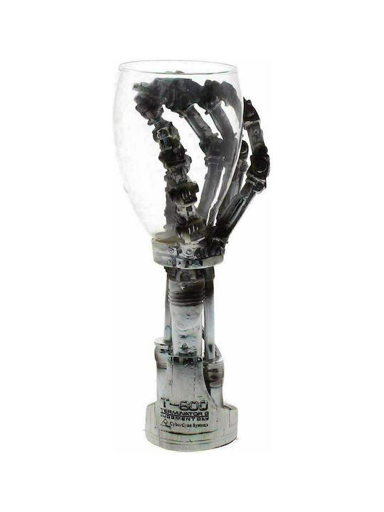 Nemesis Now Terminator 2 Goblet Hand Glass Beer, μπίρας made of Plastic in Gray Color