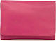 Marvel Lederne Tabaktasche in Rosa mit Verschlu...