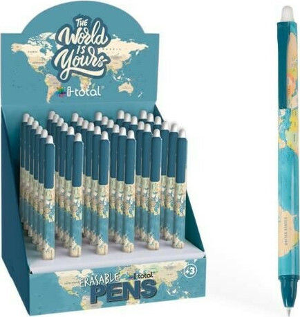 Total Gift Blue Map Erasable Στυλό Ballpoint