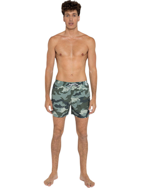 Ramiro Ανδρικό Μαγιό Σορτς Χακί Camo