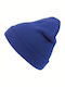863 Beanie Männlicher Strickmütze in Blau