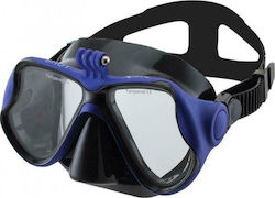 XDive Diving Mask Shot με Βάση για Action Camera Μπλε Blue