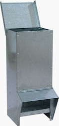 Tycoon Metal Feeder for Chickens and Poultry with Capacity 20lt 19x22x56cm.