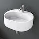 Soncera Mini Wall Mounted Wall-mounted / Vessel Sink Porcelain 40x33.5x14cm White