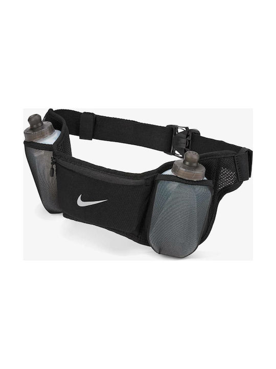 Nike Double Pocket Flask N.000.1404-082 Unisex Τσαντάκι Μέσης για Τρέξιμο Μαύρο