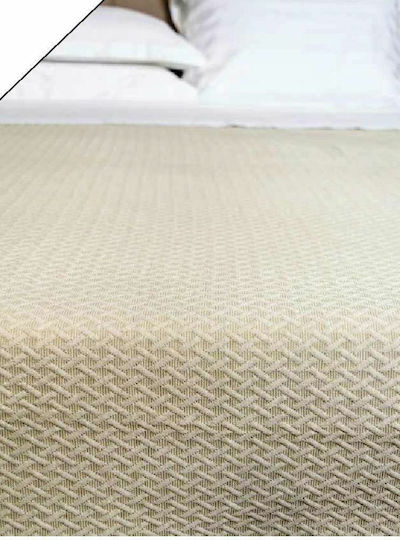 Homeline Safira Super Double Hotel Matelasse Blanket Beige 240x250cm 10pcs