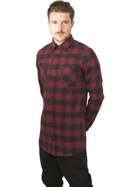 Urban Classics Long-sleeved Flannel Shirt Check...