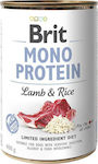 Brit Mono Protein Υγρή Τροφή Σκύλου με Αρνί και Ρύζι σε Κονσέρβα 400γρ.