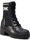 Michael Kors Brea 40T0BRME5D Leather Women's Ankle Boots Black