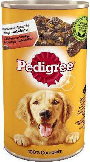 Pedigree Wet Food Dogs in Cans with Beef 1200gr