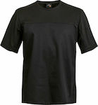 Clement Design Haina Cămașă de bucătar Unisex Negru cu Mâneci scurte B-Shirt