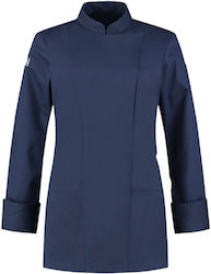 Le Nouveau Chef Mantel Koch Damen Blau mit Lang...