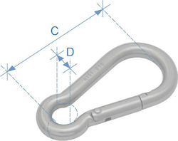 Lalizas Haken des Bootes Feuerlöscherhaken, Inox 316, mit Durchmesser 6mm