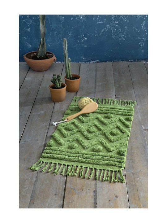Nima Πατάκι Μπάνιου Βαμβακερό Enzo 25843 Green 70x110εκ.