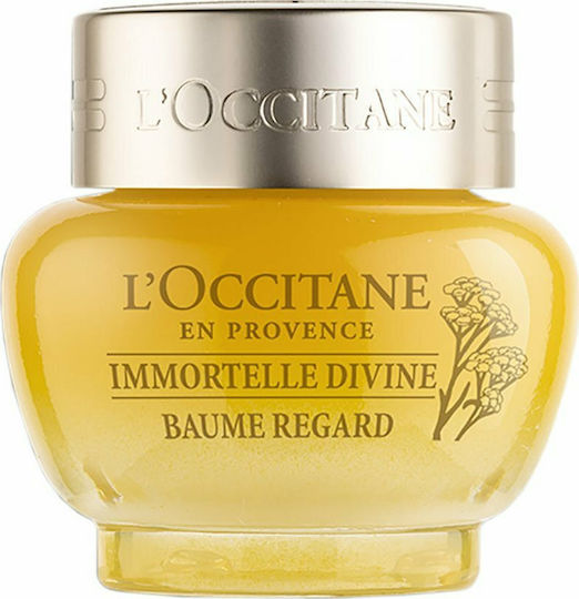 L'Occitane Immortelle Divine Eye Balm for Moisturizing Dark Circles and Eye Bags 15ml