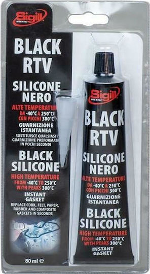 Sigill High Temperature Flange Glue Black 80ml 32193