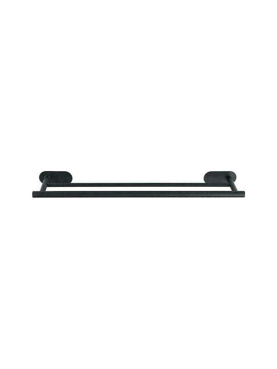 Wenko Duo Orea Double Wall-Mounted Bathroom Rail ​12x12cm Inox Black