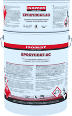 Isomat Epoxycoat-AC Αντισκωριακό Εποξειδικό Αστάρι 2 Συστατικών RAL 7040 Γκρι Suitable for Metal 8kg