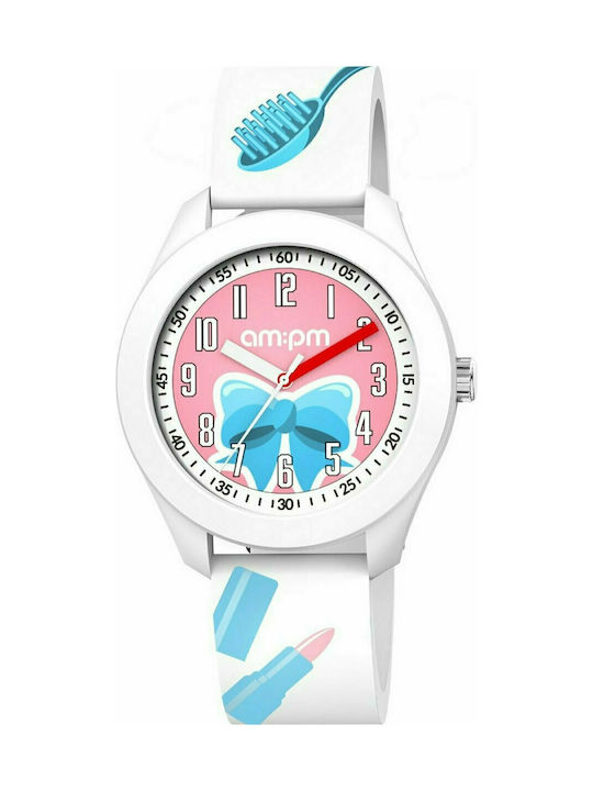 am:pm Kids Analog Watch with Rubber/Plastic Str...